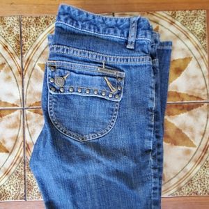 Michael Kors Boot Cut Embellished Jeans